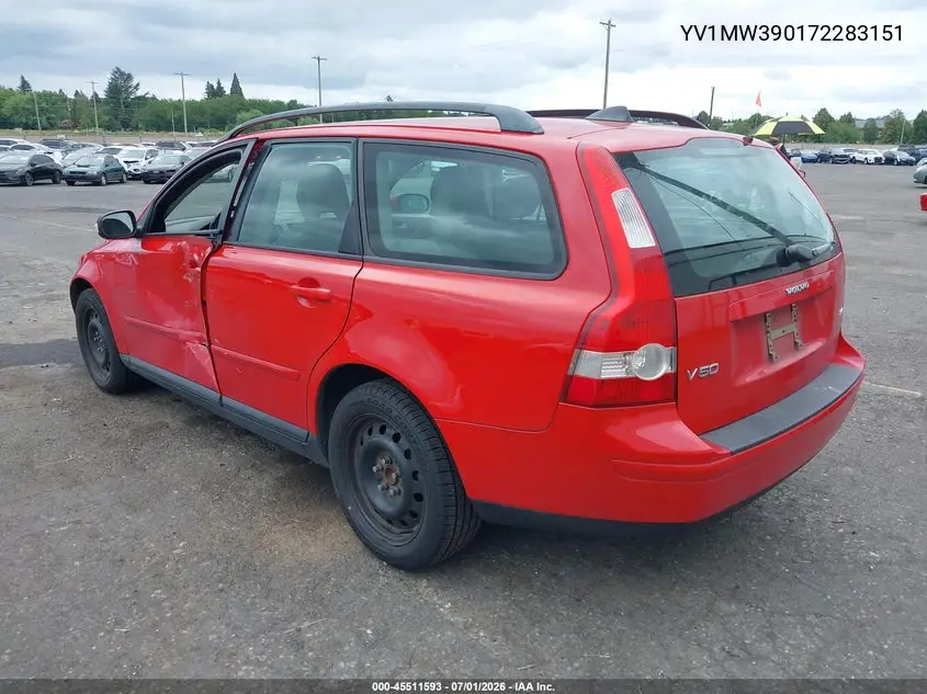 2007 Volvo V50 2.4I VIN: YV1MW390172283151 Lot: 45511593