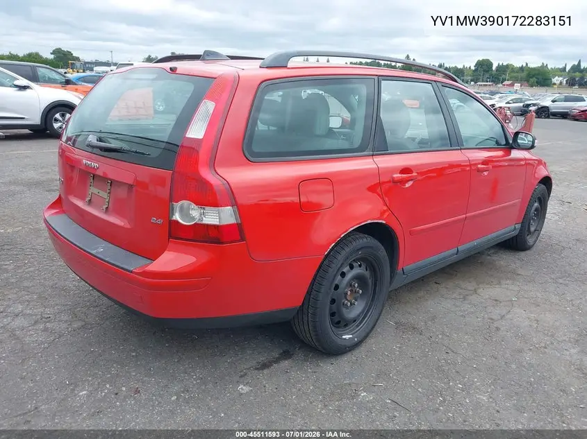 2007 Volvo V50 2.4I VIN: YV1MW390172283151 Lot: 45511593