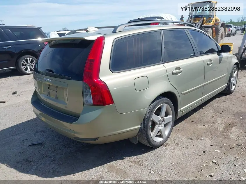 2008 Volvo V50 2.4I VIN: YV1MW382882382098 Lot: 44805108