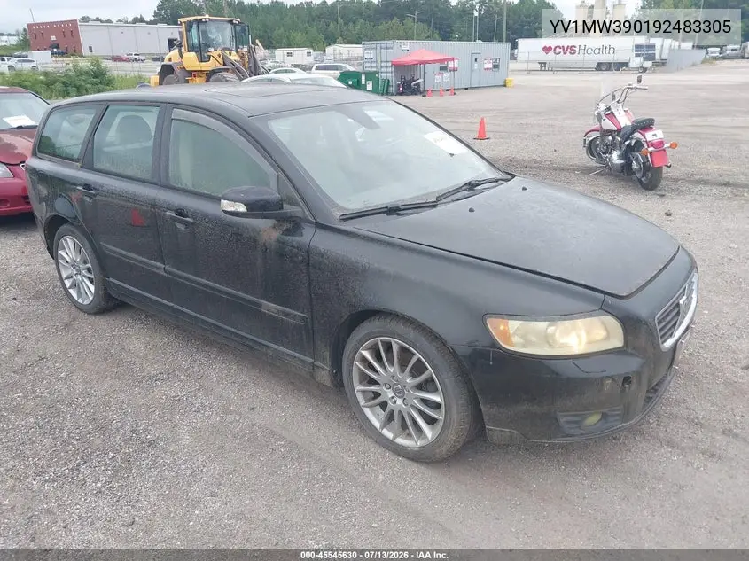 2009 Volvo V50 2.4I VIN: YV1MW390192483305 Lot: 45545630