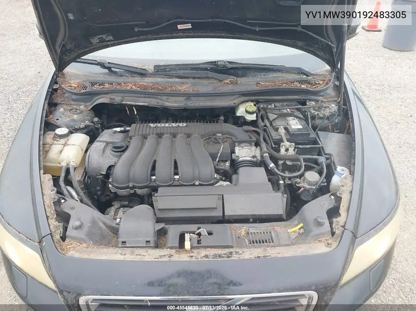 2009 Volvo V50 2.4I VIN: YV1MW390192483305 Lot: 45545630