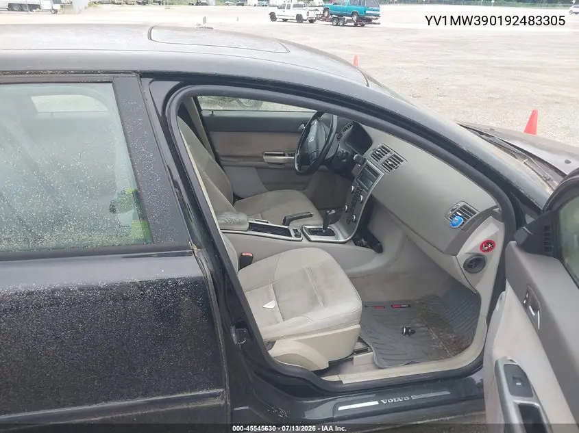2009 Volvo V50 2.4I VIN: YV1MW390192483305 Lot: 45545630