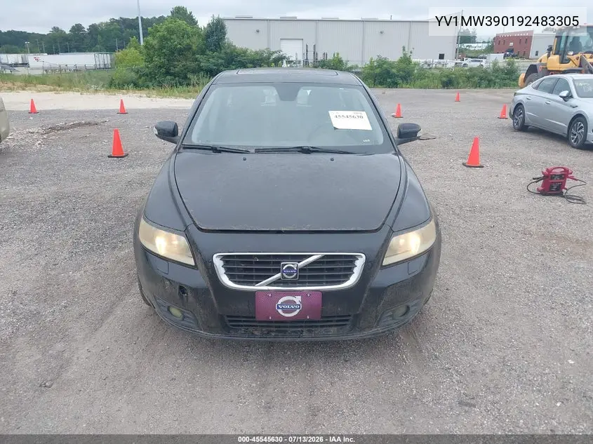 2009 Volvo V50 2.4I VIN: YV1MW390192483305 Lot: 45545630