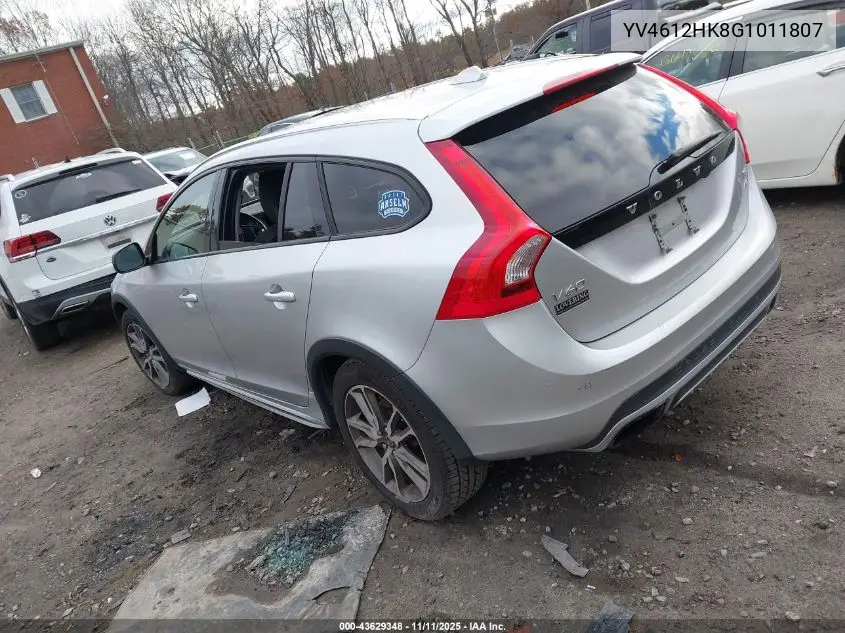 2016 Volvo V60 Cross Country T5 VIN: YV4612HK8G1011807 Lot: 43629348