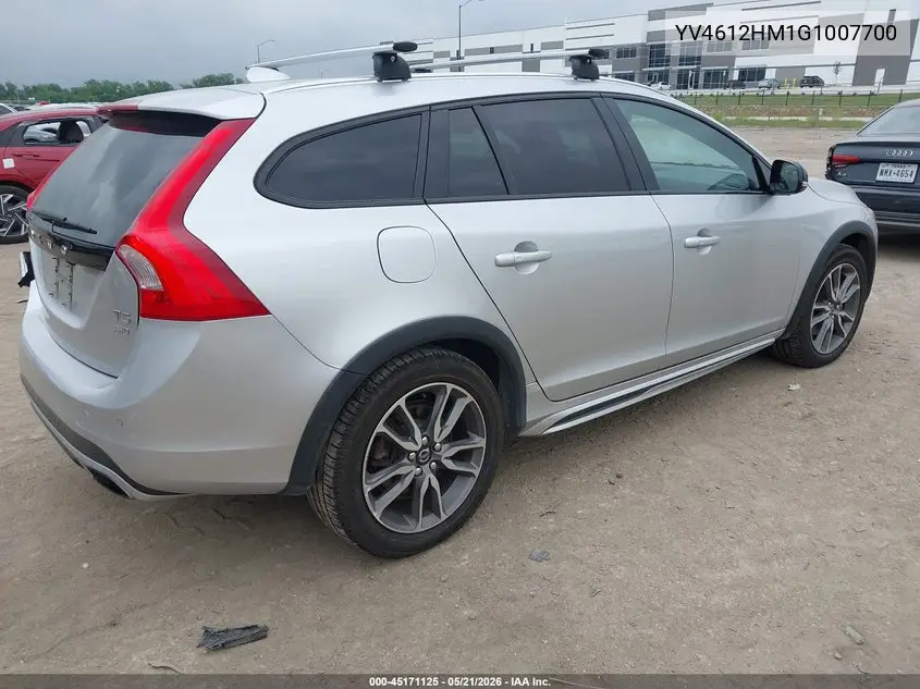 2016 Volvo V60 Cross Country T5 Platinum VIN: YV4612HM1G1007700 Lot: 45171125