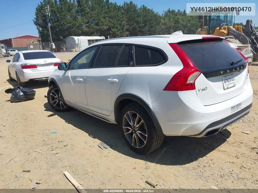 2016 Volvo V60 Cross Country T5 VIN: YV4612HK5G1010470 Lot: 45288088