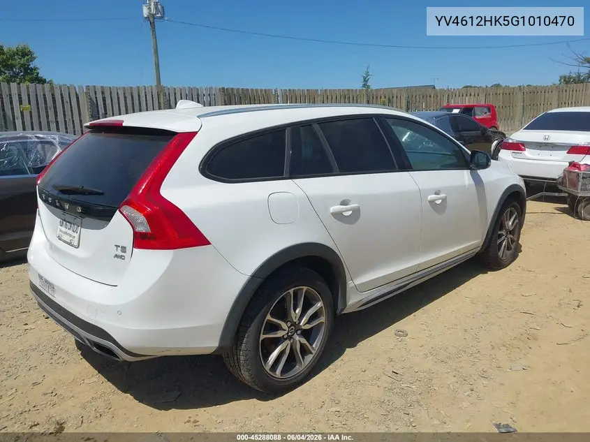 2016 Volvo V60 Cross Country T5 VIN: YV4612HK5G1010470 Lot: 45288088