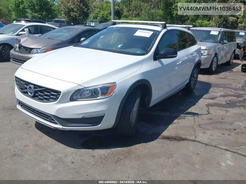 2017 Volvo V60 Cross Country T5 Platinum VIN: YV440MWM9H1036453 Lot: 44860982