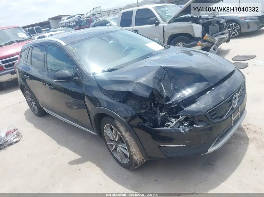 2017 Volvo V60 Cross Country T5 VIN: YV440MWK8H1040332 Lot: 45023898