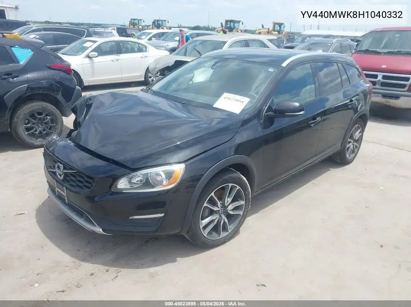 2017 Volvo V60 Cross Country T5 VIN: YV440MWK8H1040332 Lot: 45023898
