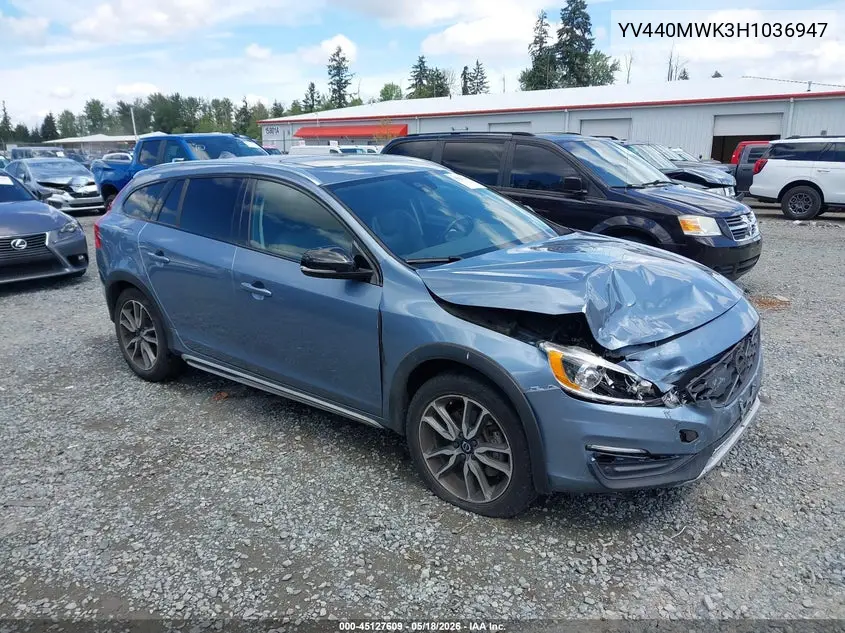 2017 Volvo V60 Cross Country T5 VIN: YV440MWK3H1036947 Lot: 45127609