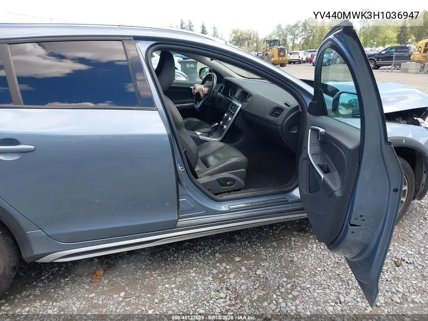 2017 Volvo V60 Cross Country T5 VIN: YV440MWK3H1036947 Lot: 45127609