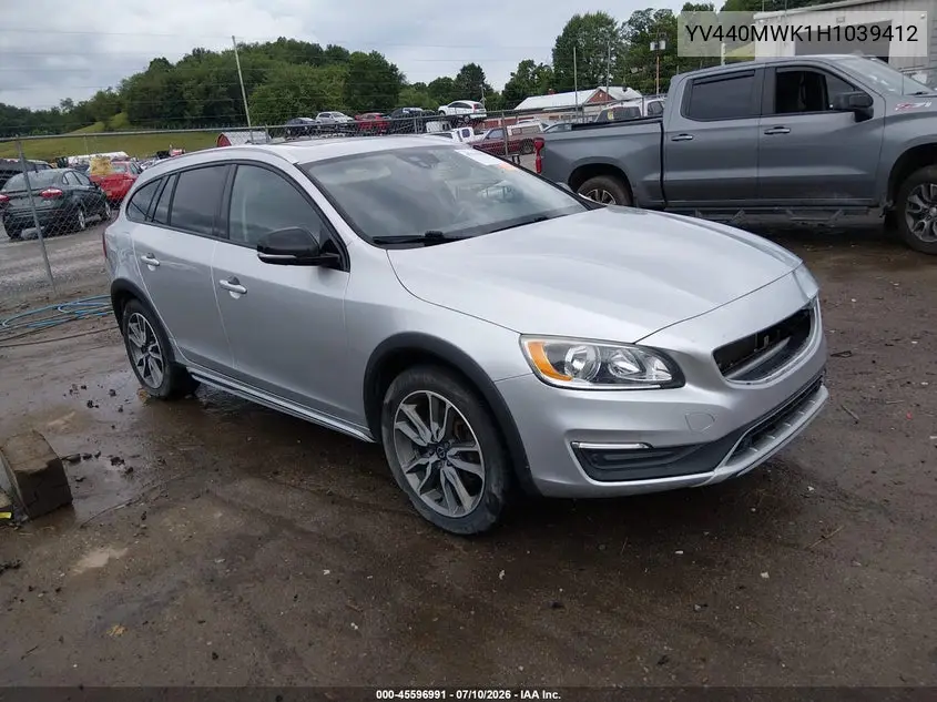 2017 Volvo V60 Cross Country T5 VIN: YV440MWK1H1039412 Lot: 45596991