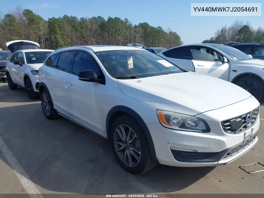 2018 Volvo V60 Cross Country T5 VIN: YV440MWK7J2054691 Lot: 44463252
