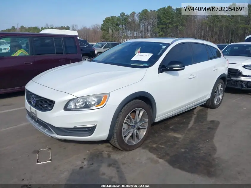 2018 Volvo V60 Cross Country T5 VIN: YV440MWK7J2054691 Lot: 44463252