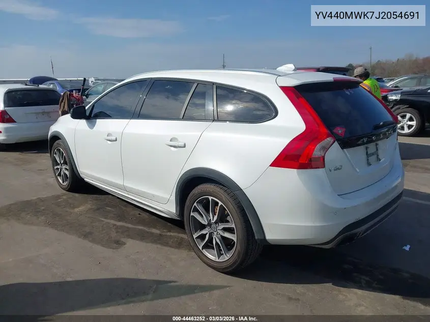 2018 Volvo V60 Cross Country T5 VIN: YV440MWK7J2054691 Lot: 44463252