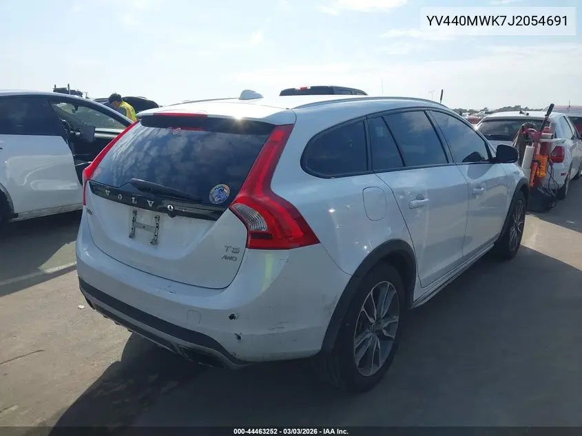2018 Volvo V60 Cross Country T5 VIN: YV440MWK7J2054691 Lot: 44463252