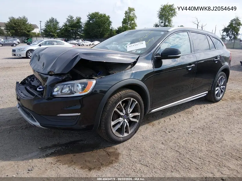 2018 Volvo V60 Cross Country T5 VIN: YV440MWK8J2054649 Lot: 45434778