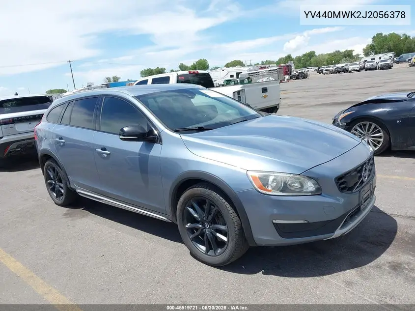 2018 Volvo V60 Cross Country T5 VIN: YV440MWK2J2056378 Lot: 45519721