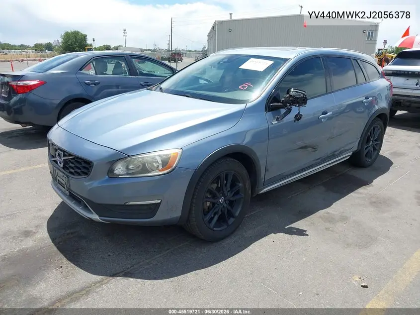 2018 Volvo V60 Cross Country T5 VIN: YV440MWK2J2056378 Lot: 45519721