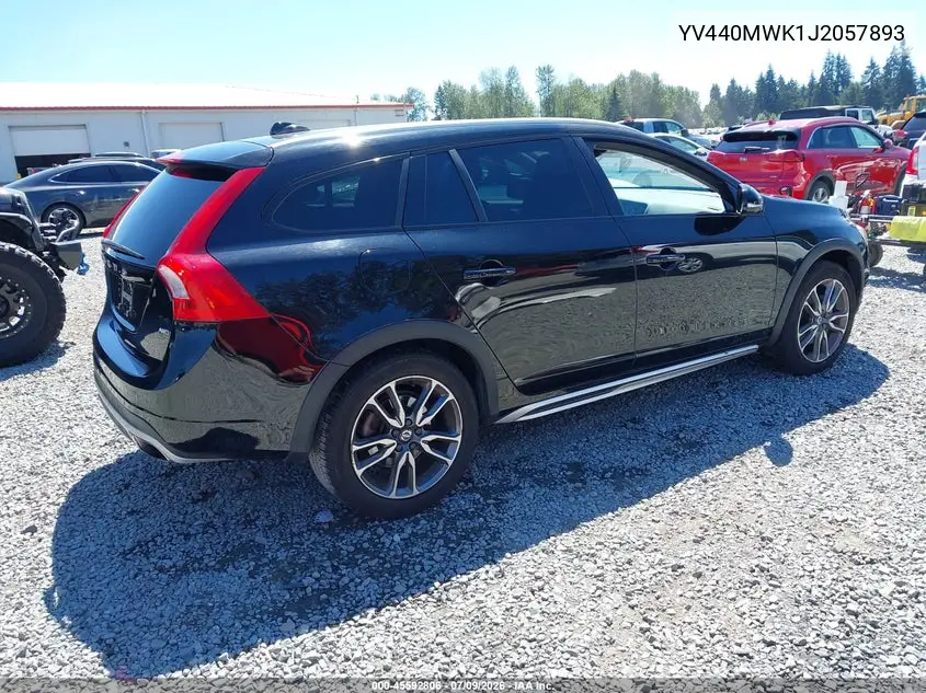 2018 Volvo V60 Cross Country T5 VIN: YV440MWK1J2057893 Lot: 45592806