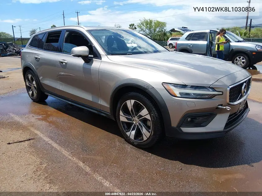 2020 Volvo V60 Cross Country T5 VIN: YV4102WK8L1030836 Lot: 44947622