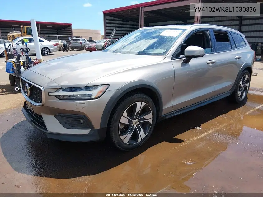 2020 Volvo V60 Cross Country T5 VIN: YV4102WK8L1030836 Lot: 44947622