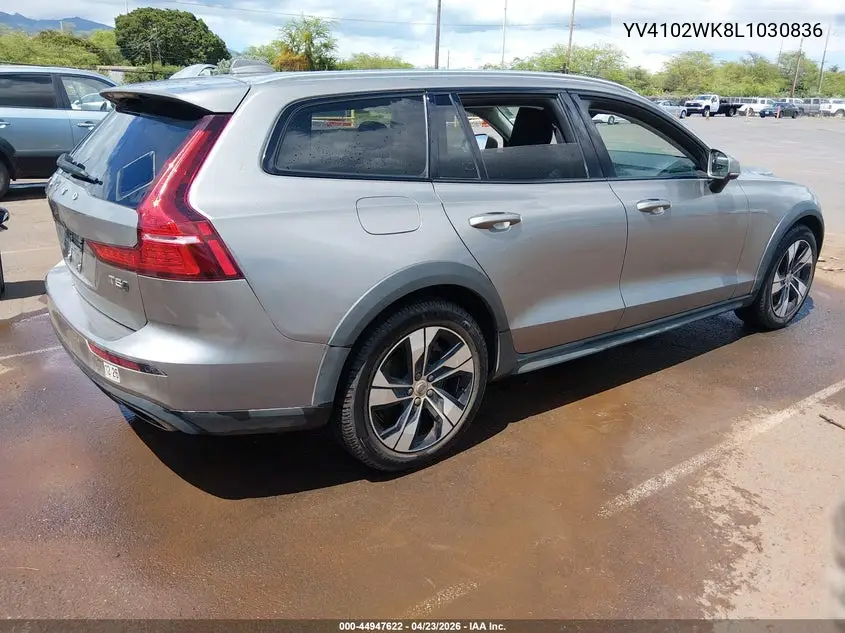 2020 Volvo V60 Cross Country T5 VIN: YV4102WK8L1030836 Lot: 44947622