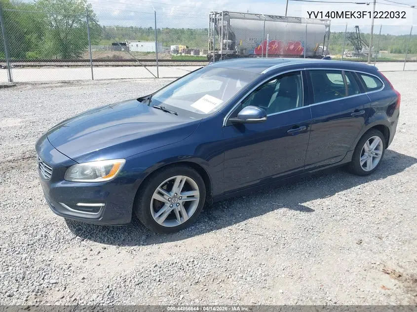 2015 Volvo V60 T5 Premier VIN: YV140MEK3F1222032 Lot: 44866644