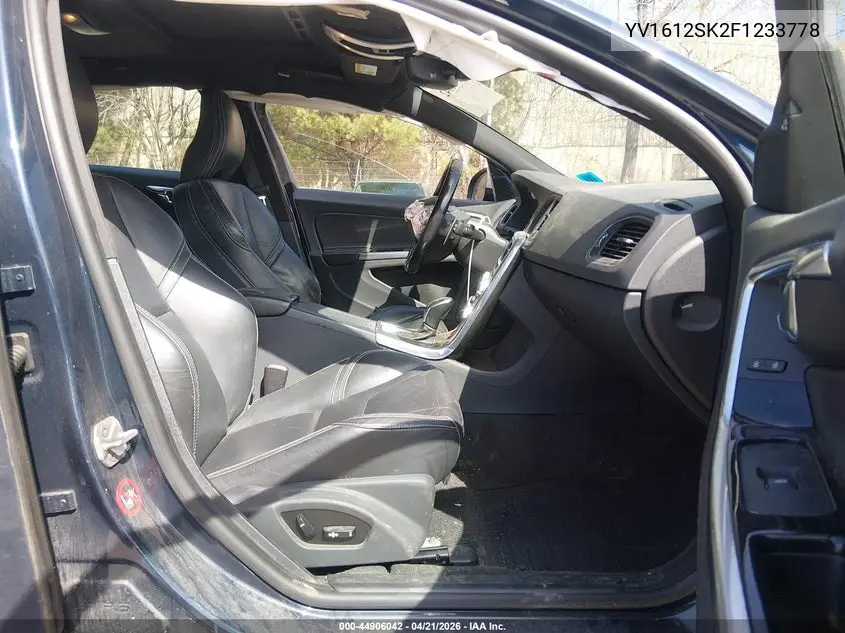 2015 Volvo V60 T5 Premier VIN: YV1612SK2F1233778 Lot: 44906042