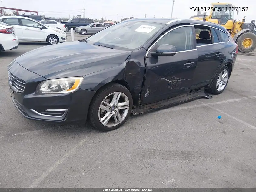 2015 Volvo V60 T5 Premier Plus VIN: YV1612SC5F1207152 Lot: 45098529