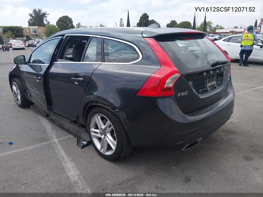 2015 Volvo V60 T5 Premier Plus VIN: YV1612SC5F1207152 Lot: 45098529