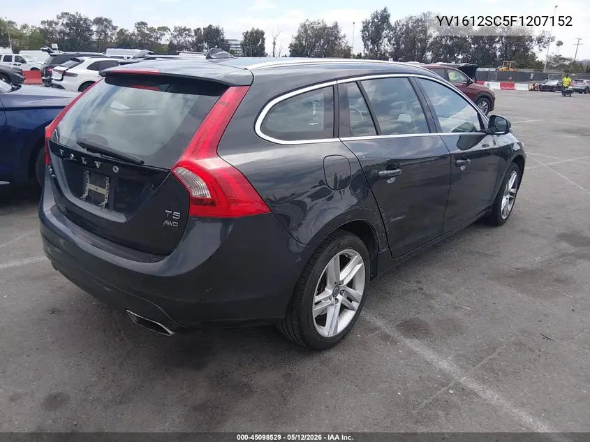 2015 Volvo V60 T5 Premier Plus VIN: YV1612SC5F1207152 Lot: 45098529