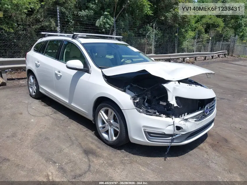 2015 Volvo V60 T5 Premier VIN: YV140MEK6F1233431 Lot: 45223757