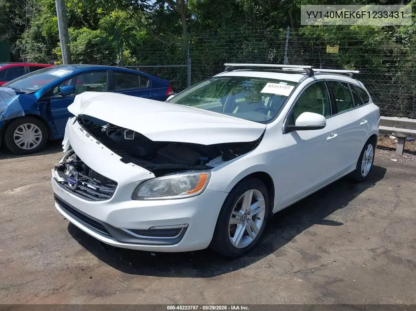 2015 Volvo V60 T5 Premier VIN: YV140MEK6F1233431 Lot: 45223757