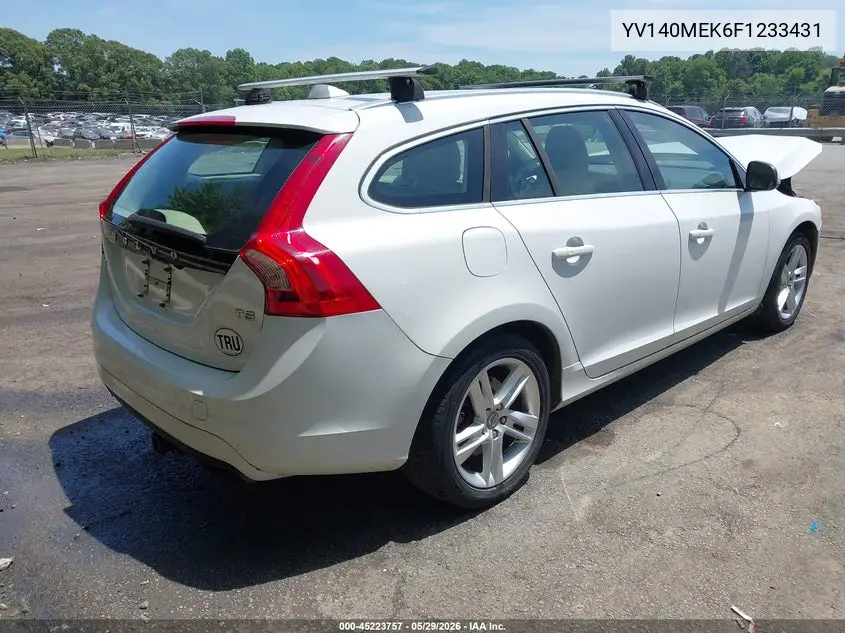 2015 Volvo V60 T5 Premier VIN: YV140MEK6F1233431 Lot: 45223757