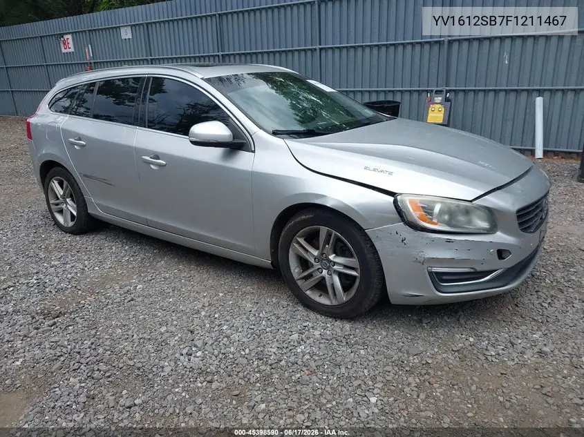 2015 Volvo V60 T5 Premier VIN: YV1612SB7F1211467 Lot: 45398590