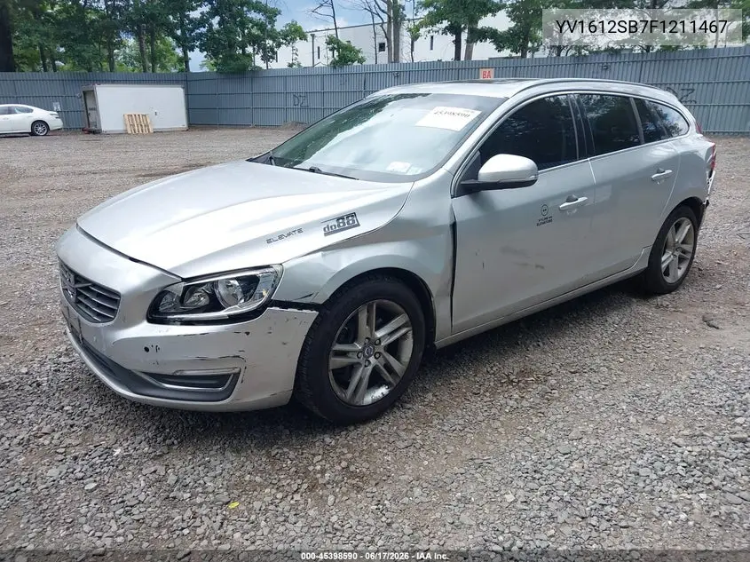 2015 Volvo V60 T5 Premier VIN: YV1612SB7F1211467 Lot: 45398590