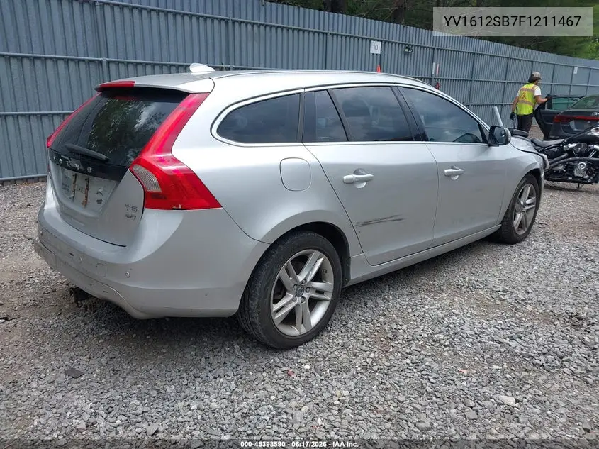 2015 Volvo V60 T5 Premier VIN: YV1612SB7F1211467 Lot: 45398590