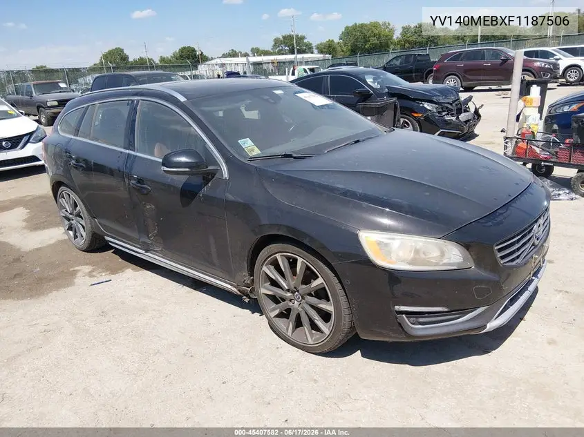 2015 Volvo V60 T5 Premier VIN: YV140MEBXF1187506 Lot: 45407582