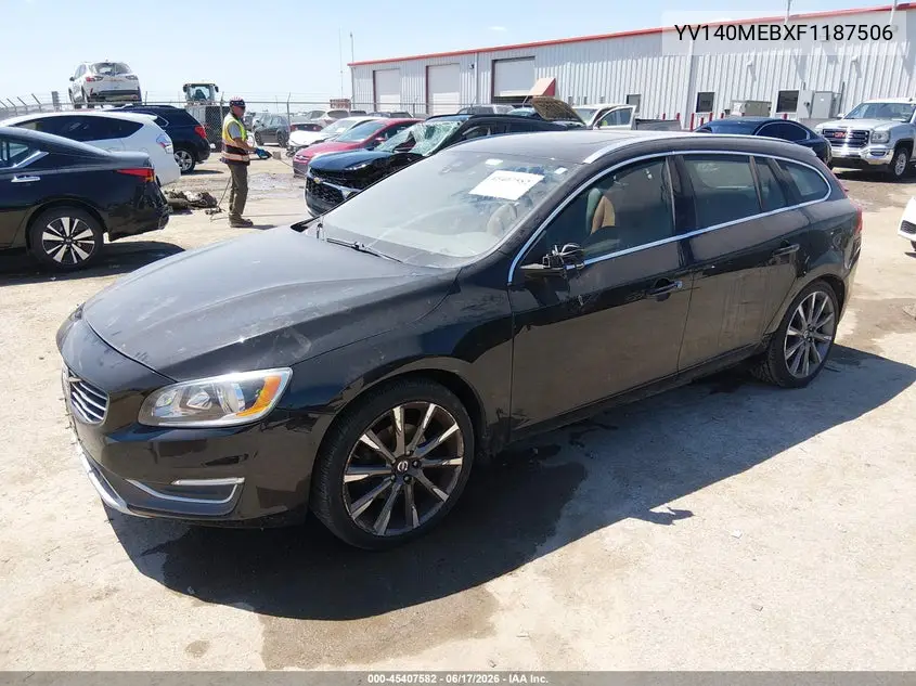 2015 Volvo V60 T5 Premier VIN: YV140MEBXF1187506 Lot: 45407582