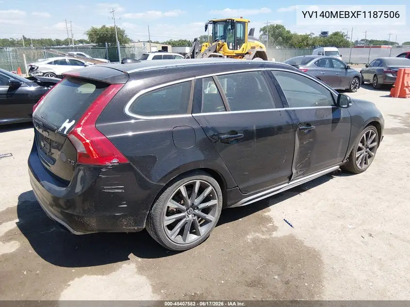 2015 Volvo V60 T5 Premier VIN: YV140MEBXF1187506 Lot: 45407582