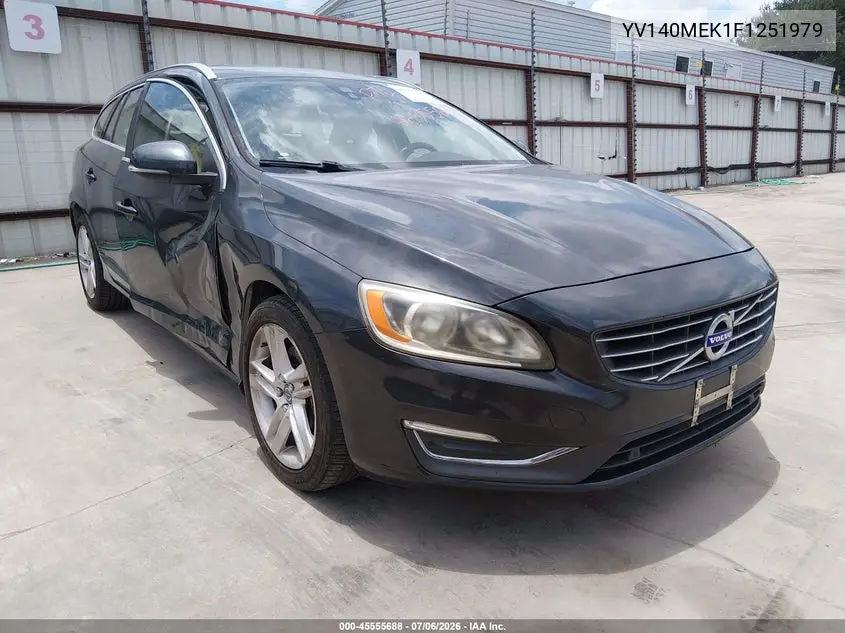 2015 Volvo V60 T5 Premier VIN: YV140MEK1F1251979 Lot: 45555688