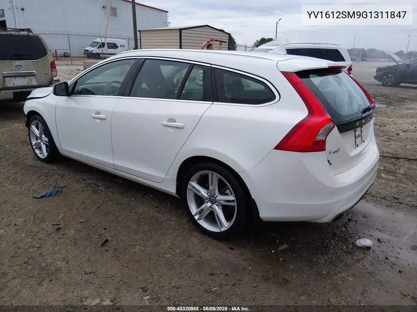 2016 Volvo V60 T5 Platinum VIN: YV1612SM9G1311847 Lot: 45320985