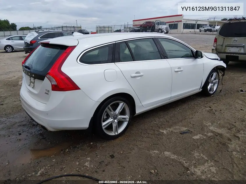 2016 Volvo V60 T5 Platinum VIN: YV1612SM9G1311847 Lot: 45320985