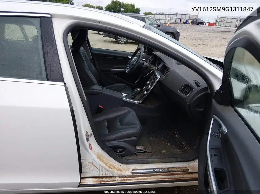 2016 Volvo V60 T5 Platinum VIN: YV1612SM9G1311847 Lot: 45320985