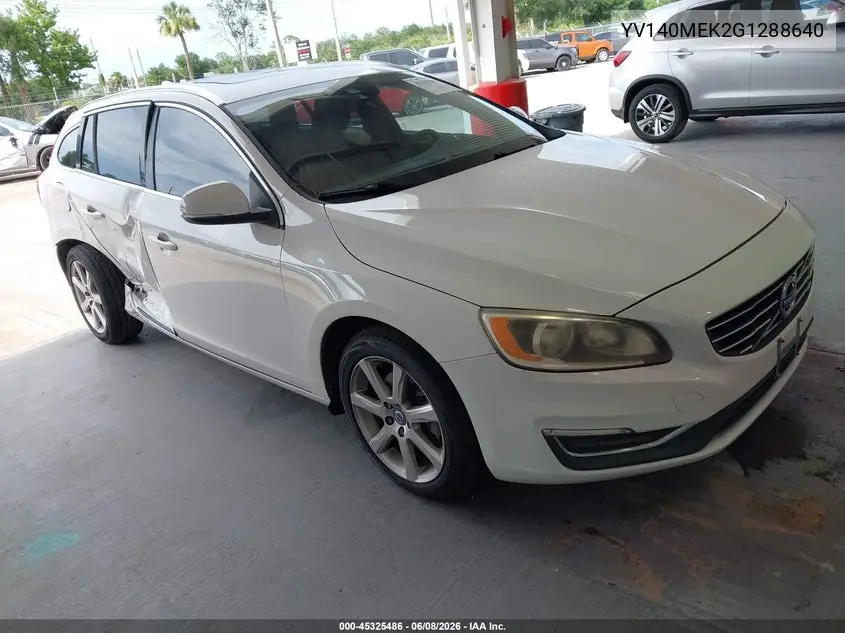 2016 Volvo V60 T5 Drive-E Premier VIN: YV140MEK2G1288640 Lot: 45325486