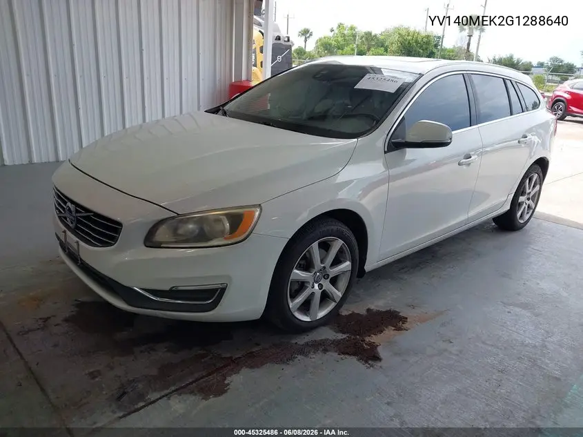 2016 Volvo V60 T5 Drive-E Premier VIN: YV140MEK2G1288640 Lot: 45325486