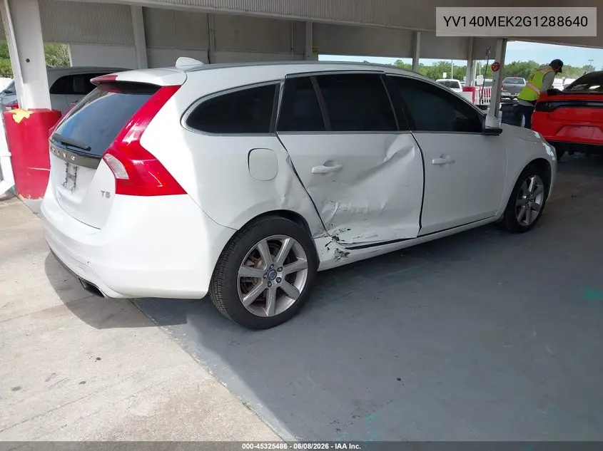 2016 Volvo V60 T5 Drive-E Premier VIN: YV140MEK2G1288640 Lot: 45325486