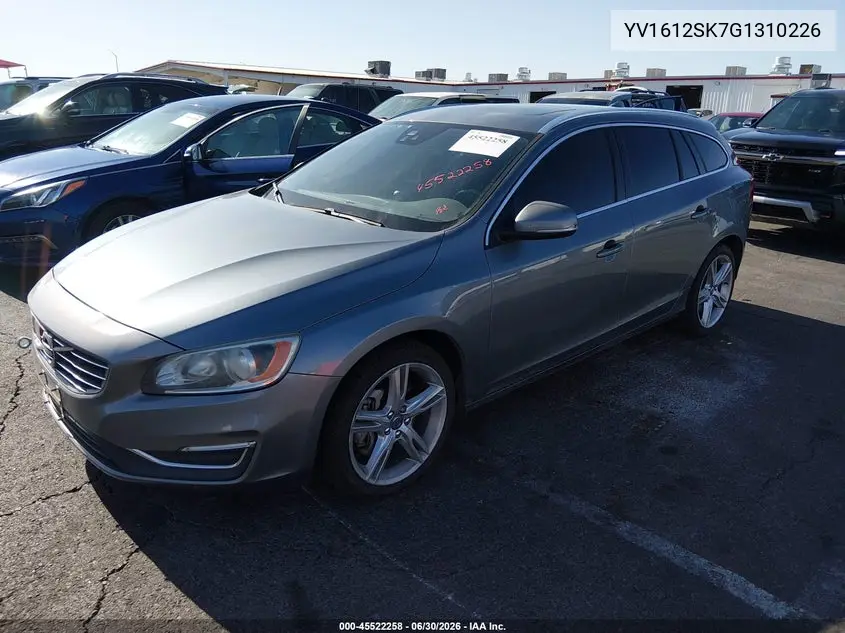 2016 Volvo V60 T5 Premier VIN: YV1612SK7G1310226 Lot: 45522258